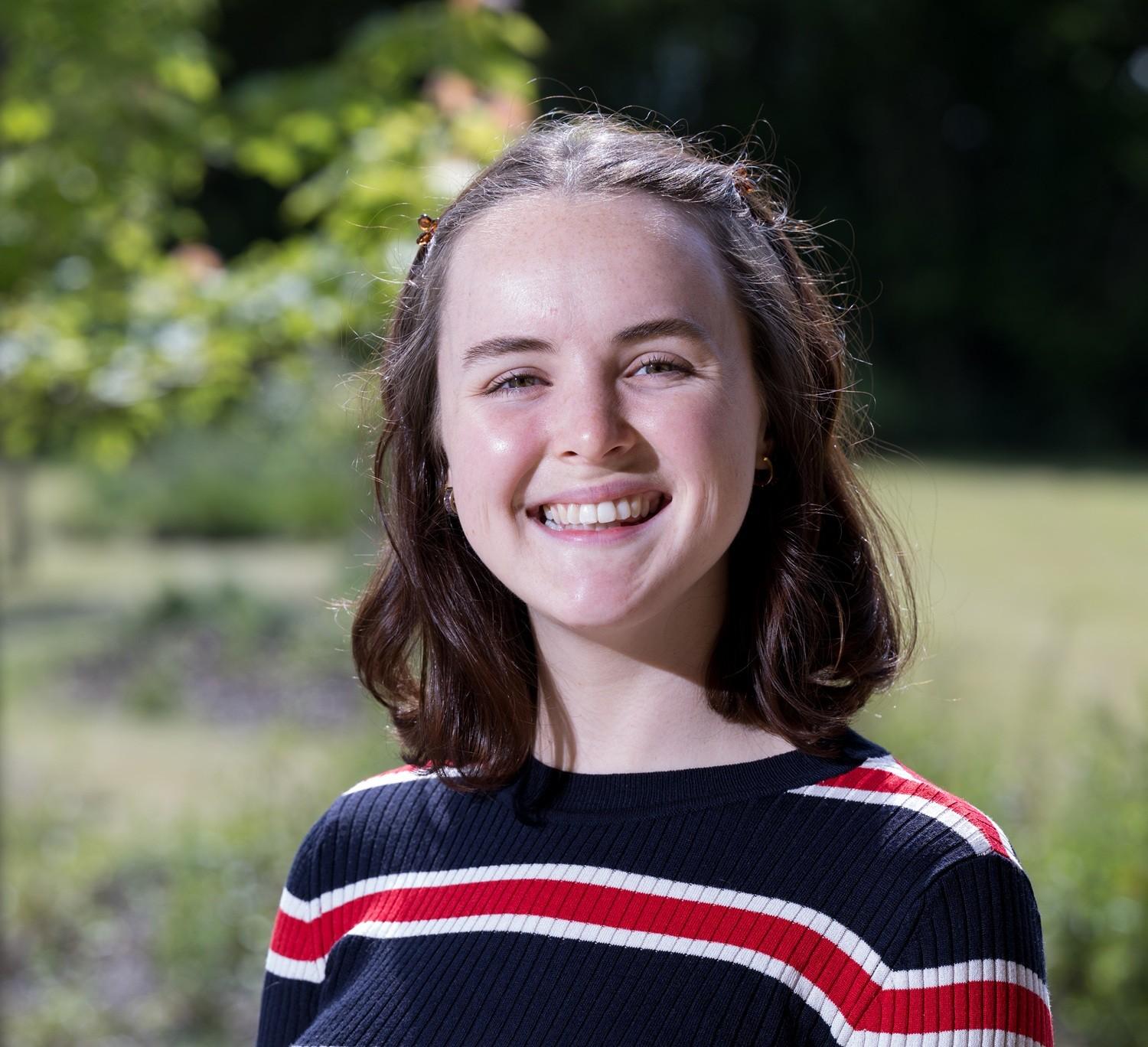 Woman smiling